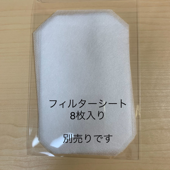 値下げ！　舟形マスク　レースブルー　大人用・レディース　ノーズワイヤー入り　フィルターポケット付き　西村大臣風マスク 5枚目の画像