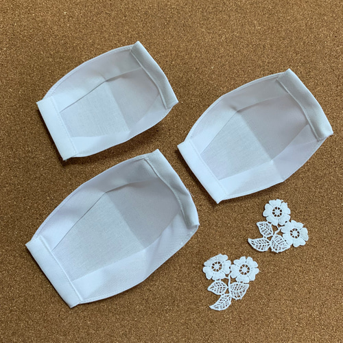 インナーマスク2枚組 接触冷感 アイスコットン 不織布マスク 一枚