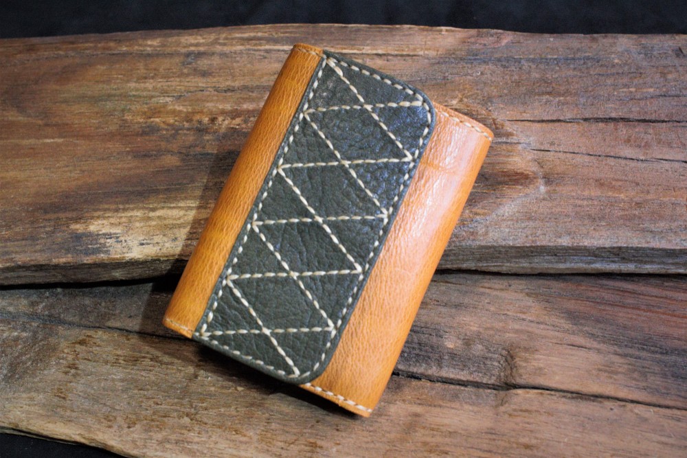 【aka mini wallet】 三つ折りミニウォレット