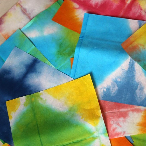 板じめ和紙 お得な 色お任せセット 20cm×20cm カラフル切り絵の和紙