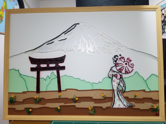 富士山　絵画 富士山 絵画 Arte Decoração 通販 7962420｜Creema(クリーマ)