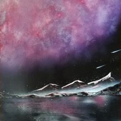 スプレーアート原画作品：No Title 絵画 世界放浪スプレー