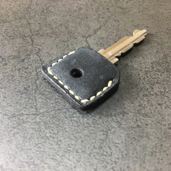 [手工縫製] Cape Hunt 日本製造 真皮鑰匙套（黑色） 第5張的照片