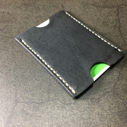 【手縫】Cape Hunt 日本製造 Suica / PASMO 真皮名片夾 1 件裝（黑色） 第5張的照片