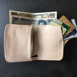 【手工縫製】Cape Hunt 日本 製作牛皮錢包【短款錢包】（黑色） 第3張的照片