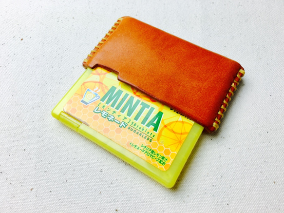 手縫】MINITIA(ミンティア）キャメル本革ケース その他ケース エム  