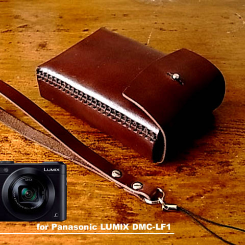 LUMIX DMC-GF1 14-45 レンズキット LVF1&レザーケース Panasonic LUMIX DMC-LF1用チョコ色本革ケース カメラケース・カメラ