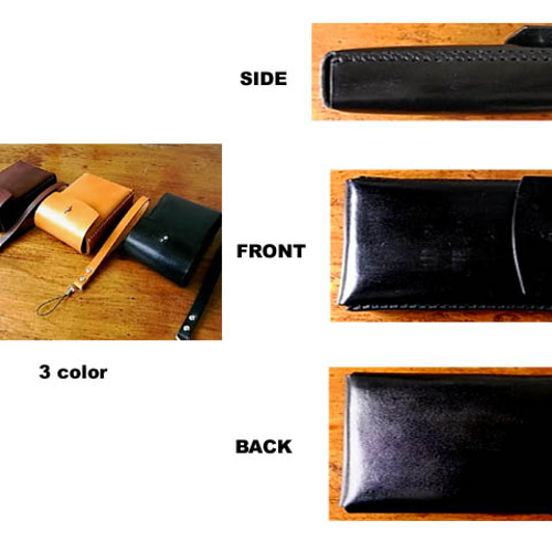 SONY DSC-RX100M3用黒色本革ケース カメラケース・カメラポーチ エム