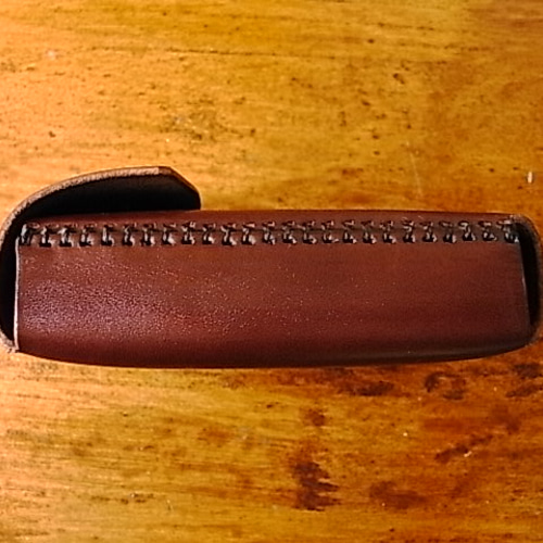 SONY DSC-WX350用チョコ色本革ケース カメラケース・カメラポーチ エム