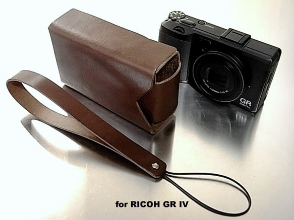 RiCOH GR Ⅳ4用チョコ本革ケース1 カメラケース・カメラポーチ エム