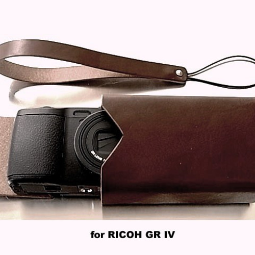 RiCOH GR Ⅳ4用チョコ本革ケース1 カメラケース・カメラポーチ エム
