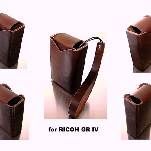 RiCOH GR Ⅳ4用チョコ本革ケース1 カメラケース・カメラポーチ エム