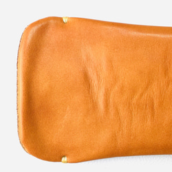 [手感皮革]駝色Xperia 5真皮保護殼☆透明保護殼/用於保險槓 第9張的照片