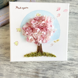 桜の木　桜色フラワーインテリア　フラワーギフト　記念日　プレゼントにも　 3枚目の画像