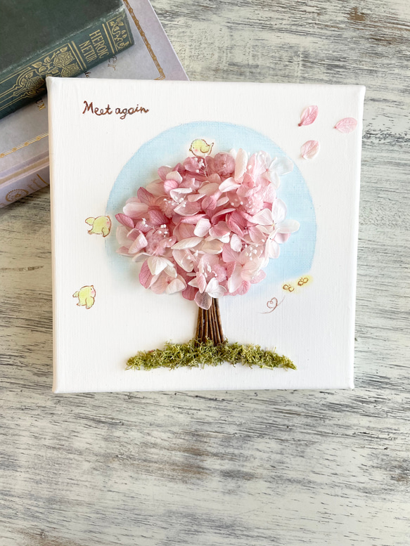 桜の木　桜色フラワーインテリア　フラワーギフト　記念日　プレゼントにも　 3枚目の画像