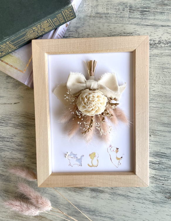 猫じゃらしのスワッグ　フラワーインテリア　フラワーギフト 1枚目の画像