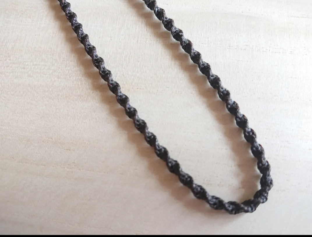 【再販 受注制作】マクラメネックレス紐☆ねじり結び45cm