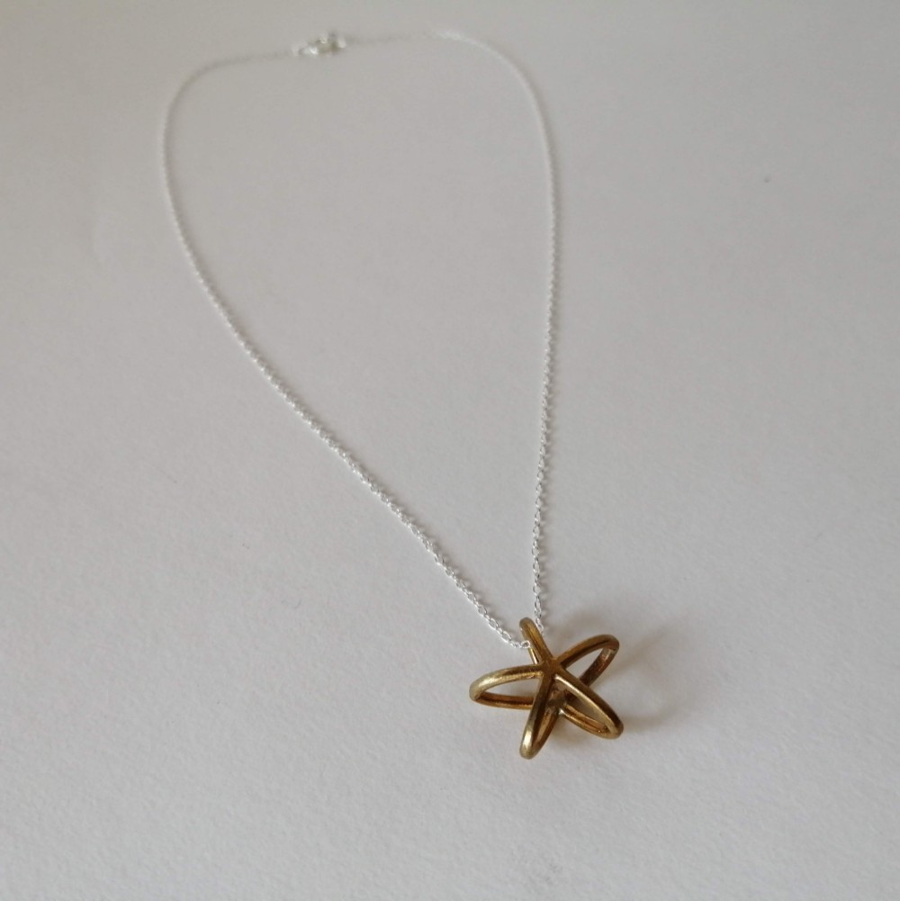 №37 - METEOR -  necklace / silver