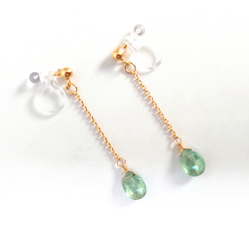 14kgfアイオライト・グリーンカイヤナイトピアス/イヤリング 【公式通販】