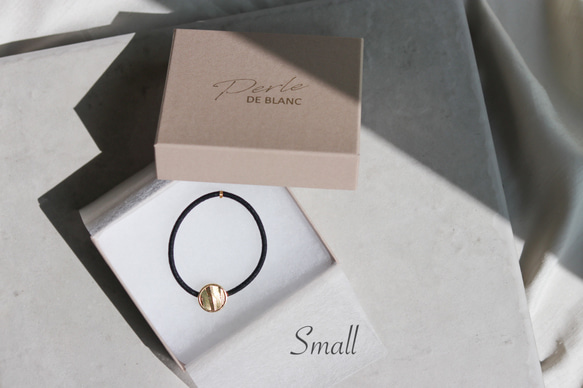 wave coin hair ring｜gold｜アレルギー対応 3枚目の画像