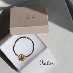 wave coin hair ring｜gold｜アレルギー対応 4枚目の画像