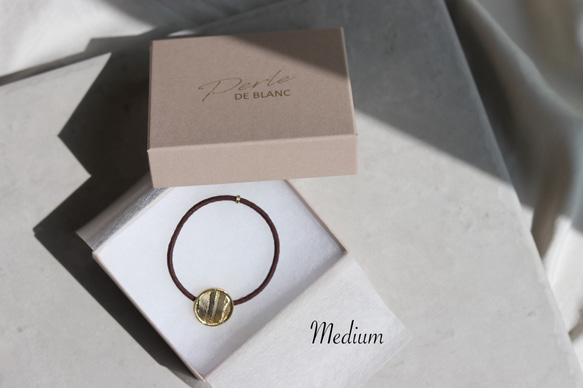 wave coin hair ring｜gold｜アレルギー対応 4枚目の画像