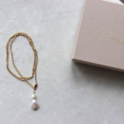 【Perle de blanc Jewelry】14kgf 5way pearl long necklace 7枚目の画像