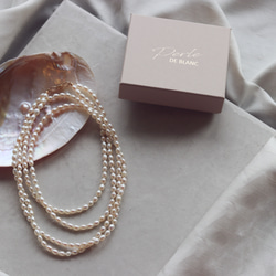 【Perle de blanc Jewelry】3way  twist pearl long necklace 7枚目の画像