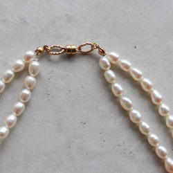 【Perle de blanc Jewelry】3way  twist pearl long necklace 6枚目の画像