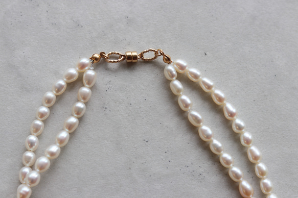 【Perle de blanc Jewelry】3way  twist pearl long necklace 6枚目の画像