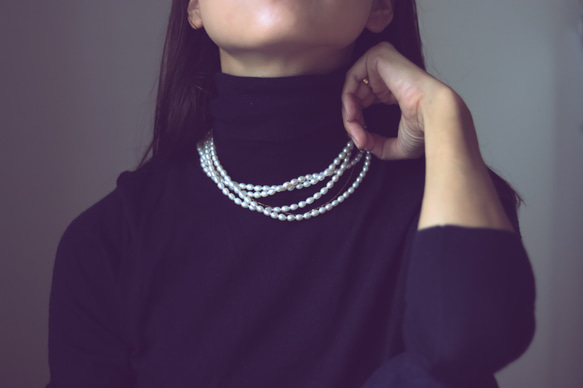 【Perle de blanc Jewelry】3way  twist pearl long necklace 14枚目の画像