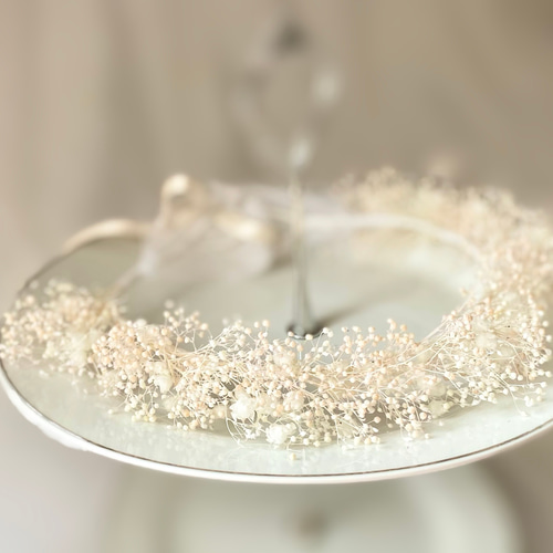 ♡new♡ ~天使の輪pink＆white~ ベビー キッズ 花かんむり 花冠 雑貨