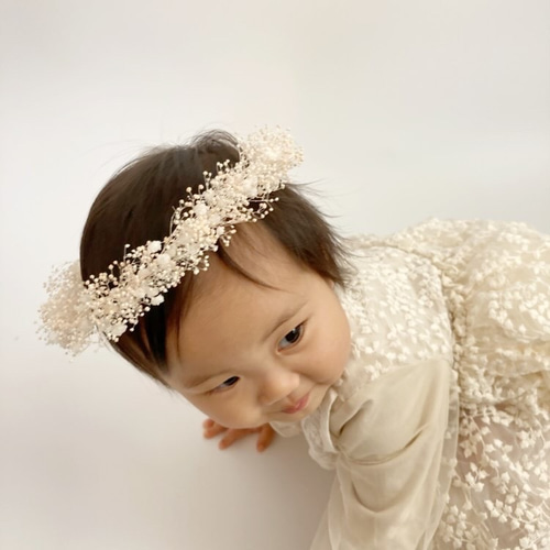 ♡new♡ ~天使の輪pink&white~ ベビー キッズ 花かんむり 花冠 ♡new♡ ~天使の輪pink&white~ ベビー キッズ 花かんむり 花冠
