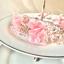 花冠　花かんむり　ソランちゃん　レミンちゃん　　ブライス人形　ヘアアクセ　ドレス ~pink&pink~ 6枚目の画像