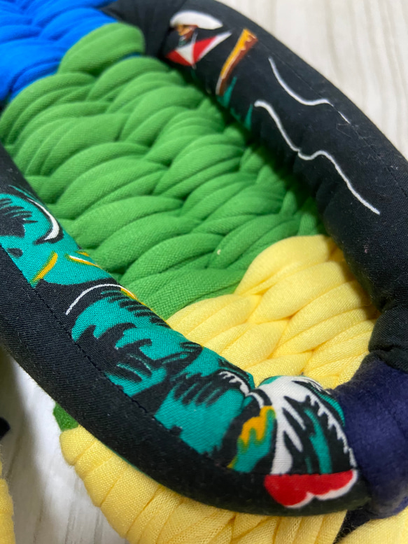 「L size」履き心地抜群な手編みの布草履：トコトコナツ 2枚目の画像