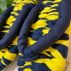 「L size」　履き心地抜群な手編みの布草履：雷ドン 3枚目の画像