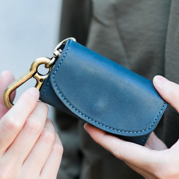 送料無料 栃木レザー 3WAY キーケース コインケース カードケース