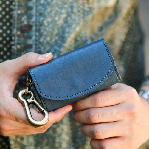 送料無料 栃木レザー 3WAY キーケース コインケース カードケース