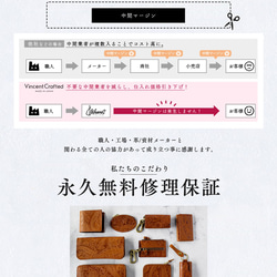 永久保証 オール 栃木レザー ペイズリー型押し 三つ折り コンパクトウォレット MANUEL ブラック ミニ財布 ヌメ革 8枚目の画像