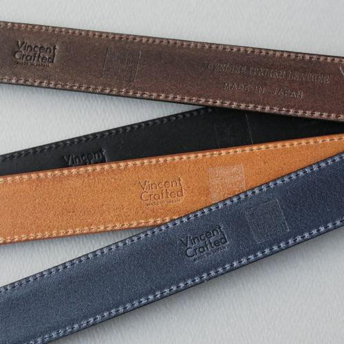 【美品】Y's ワイズ　日本製正規品　高級レザーベルト　本革／ヌメ革　キャメル色 美品】Y's ワイズ 日本製正規品 高級レザーベルト 本革／ヌメ革