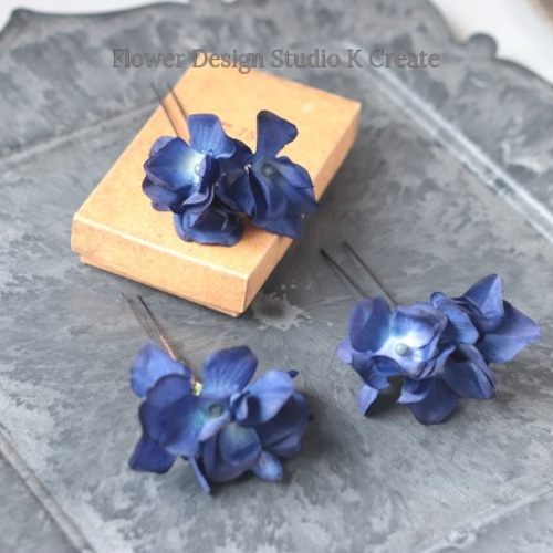 1400円 本物花 ブルーあじさい 髪飾り 卒業 入学 ブライダル 1400円 本物花 ブルーあじさい 髪飾り 卒業 入学 ブライダル