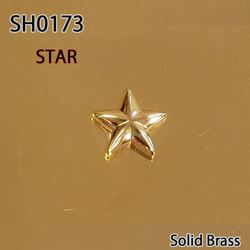 真鍮マニア専用！真鍮無垢 名刺入れカードケース　星モチーフ【名入れ刻印可】SH0173 3枚目の画像