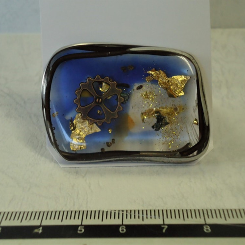 レジン（ポリエステル樹脂）による研ぎ出しアクセサリー その他