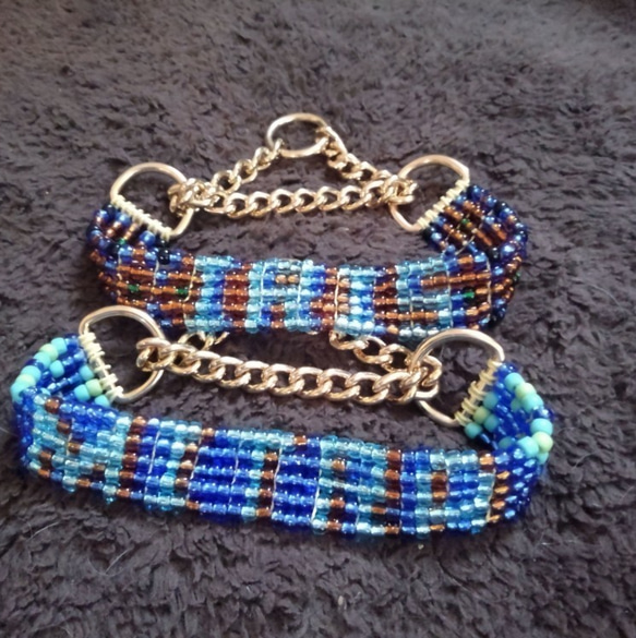 中型犬　首輪　ハーフチョーク　グラスビーズ製        Ω 人気・おすすめ｜多用途・生活用品におすすめ 口コミ人気 即納