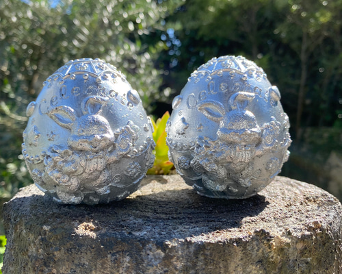 セメントオブジェ　たまご　イースター イースターエッグ セメント その他インテリア雑貨 log 通販 9073220