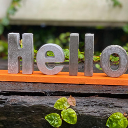 セメント、モルタル アルファベット　表札オーダーメイド 6枚目の画像