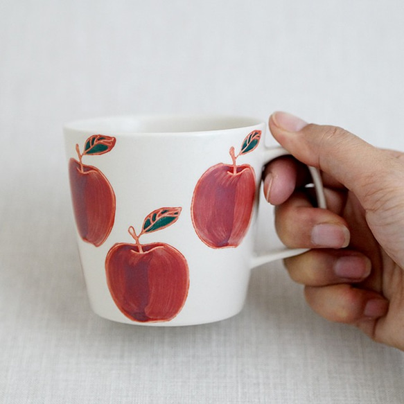 フレッシュアート マグカップ（リンゴ） 3枚目の画像