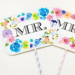 《再再販》フォトプロップス  MR.&MRS. 1枚目の画像