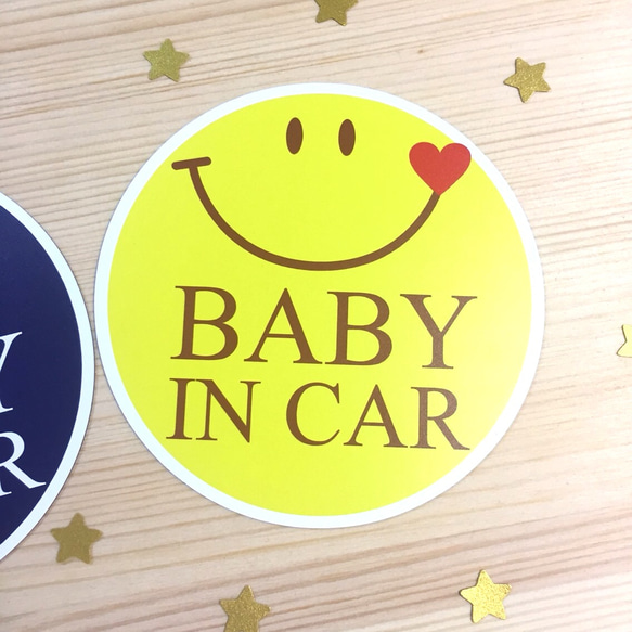 SALE‼️送料無料【SMILEマグネット】ベビーインカー baby in car カーステッカー 3枚目の画像