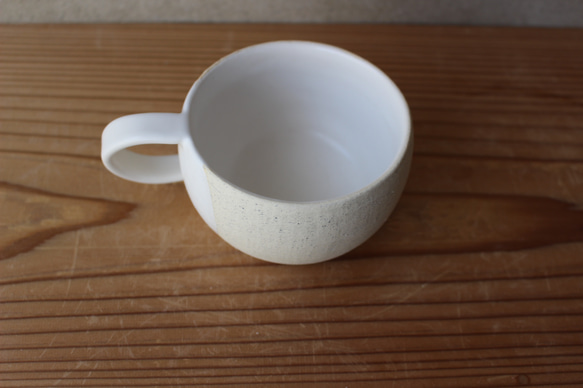 *限量商品 Growing Utsuwa Mug Naname Tori Ground Series White 第6張的照片